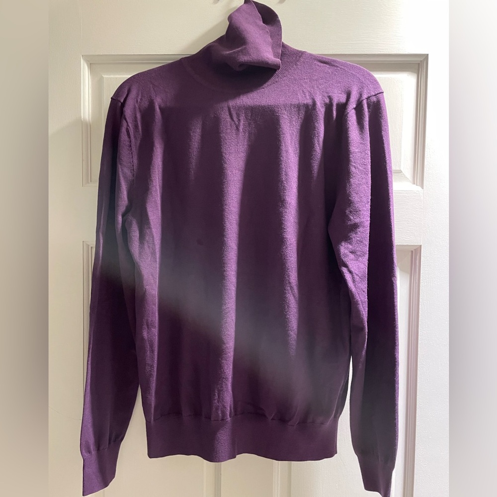Perry Ellis Deep Purple Knit Sweater